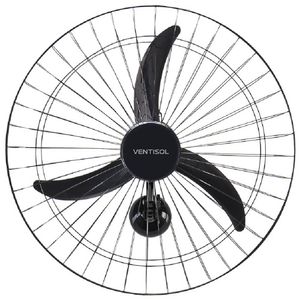 Ventilador de Parede Ventisol 60cm 6 Pás Preto Premium 200W