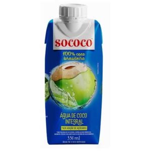 Kit 12 Água de Coco Sococo Integral 330ml