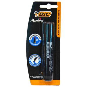 Kit 6 Pincel Marcador Permanente Bic Marking Preto
