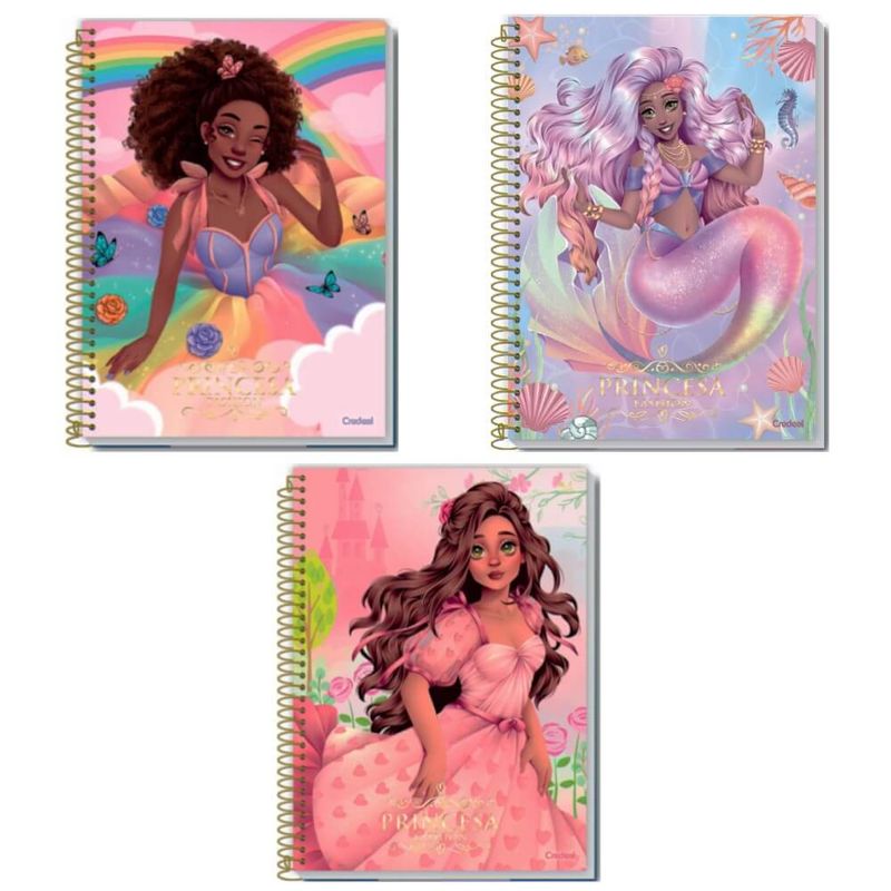 caderno-credeal-princesa-fashion-80-folhas-capa-dura-espiral-273531-4