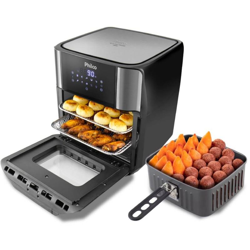 fritadeira-air-fryer-philco-oven-4-em-1-sem-oleo-1800w-12-litros-inox-127v-pfr2200-5