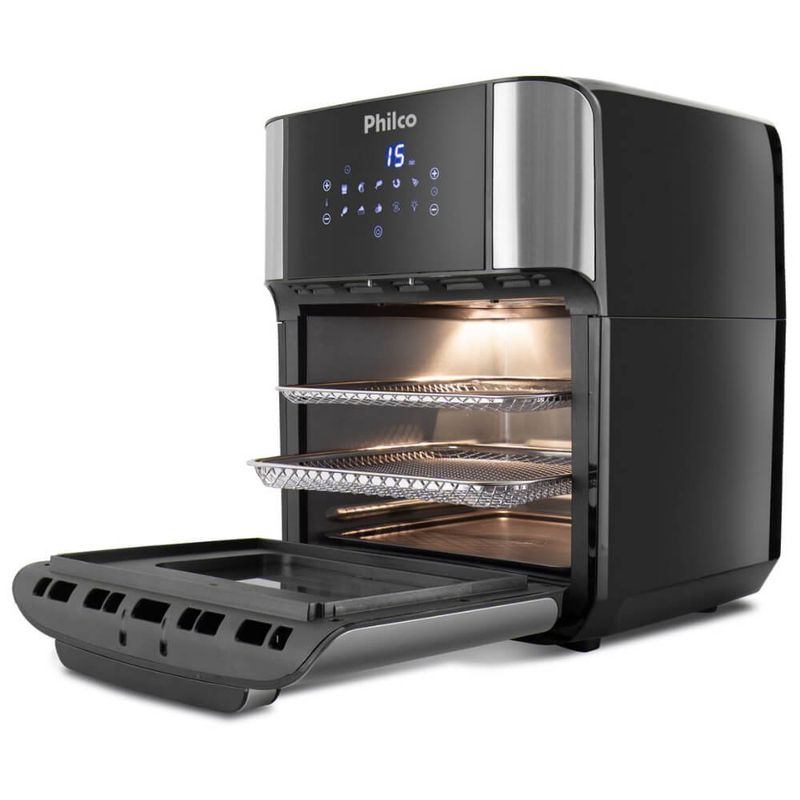 fritadeira-air-fryer-philco-oven-4-em-1-sem-oleo-1800w-12-litros-inox-127v-pfr2200-3