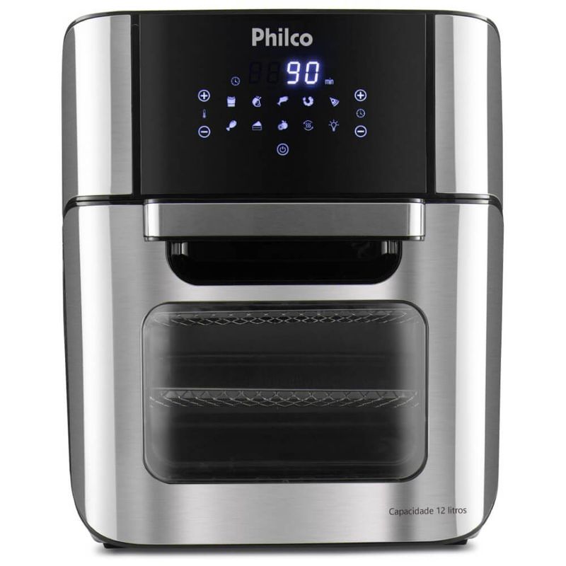 fritadeira-air-fryer-philco-oven-4-em-1-sem-oleo-1800w-12-litros-inox-127v-pfr2200-1