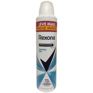 Kit 6 Desodorante Antitranspirante Aerosol Rexona Cotton Dry Leve Mais Pague Menos 250ml