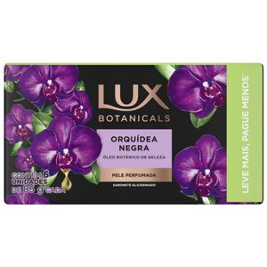 kit 6 Sabonete Lux Botanicals Orquídea Negra 85g
