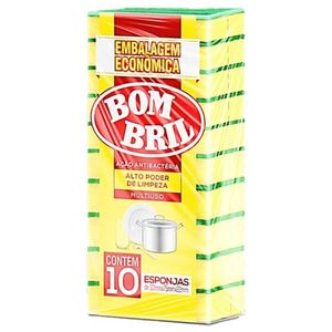 Kit 6 Espoja Bombril Multiuso 10 Unidades Embalagem Econômica