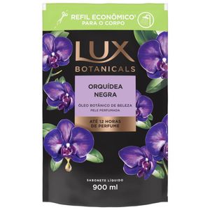 Kit 12 Sabonete Líquido Lux Botanicals Orquidea Negra Refil 900ml