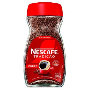 Kit 6 Café Nescafé Solúvel Tradição Forte Granulado Vidro 200g