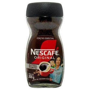 Kit 6 Café Nescafé Solúvel Original Extra Forte Granulado Vidro 200g