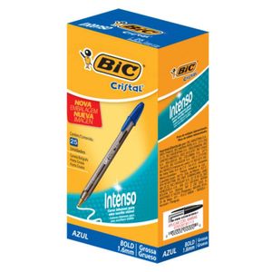 Kit 25 Caneta Bic Cristal Bold Intenso