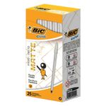 caneta-bic-matte-preta-1x25-caixa-530015-1