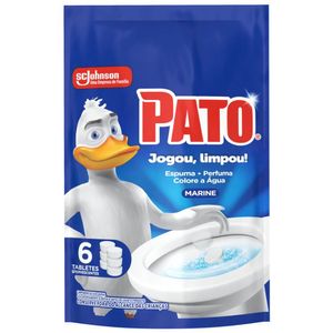 Kit 3 Limpador Sanitário San Pato 1x6 Marine 60g