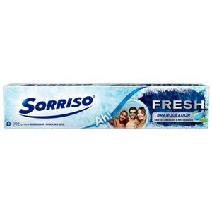 Kit 12 Creme Dental Sorriso 90g Fresh Branqueador