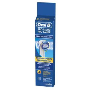 Refil Escova Dental Elétrica Oral-B Precision Clean Suave/Extra Macia Com 4 Unidades